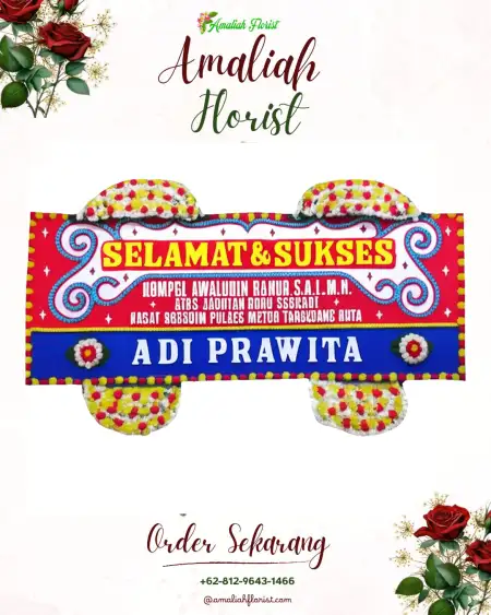 Papan Bunga Ucapan Selamat Fiditan